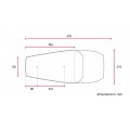 C-Racer FC Tracer edition Universal Fully Covered Flat Track Seat - SCR5FC C-Racer FC Tracer edition Universal Fully Covered Flat Track Seat - SCR5FC